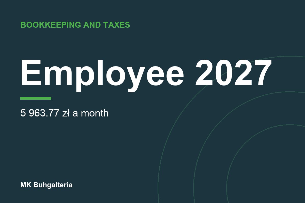 What an employee costs in Poland in 2027: minimum wage 4 950 zł